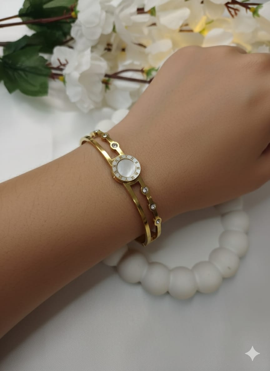 The "Orbital Harmony" Triple-Band Bangle